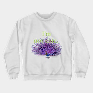 I'm not chic funny design Crewneck Sweatshirt